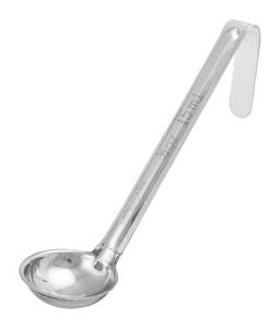 lot 20436 image: Winco One Piece Stainless Steel Ladle, 12 Ounce, 6