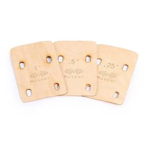 lot 20454 image: HUIOP 3pcs Guitar Neck Shims Portable Bass Neck Plate Tool Solid Maple Wood Guitar Neck Shim Protection 0.250.51 Degree Guitar Neck Plate Tool for Guitar Bass Repairment