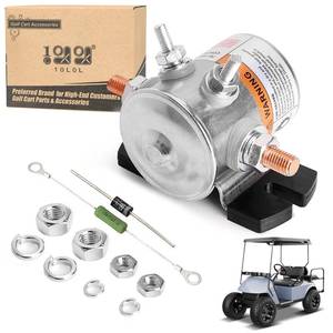 lot 20466 image: 10L0L #70 Series Continuous Duty Solenoid Relay for 36 Volt EZGO Electric Golf Cart, Includes Resistor & Diode, OEM# 27855G01 11761G1 27855G02