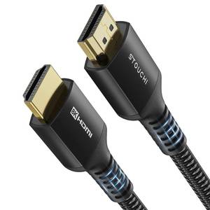 lot 20491 image: Stouchi 8K HDMI Cable 48Gbps 3ft, Ultra High Speed Short HDMI� Cable Braided Cord-4K120Hz 8K60Hz, eARC, DTSX, HDCP 2.2 & 2.3, HDR 10 Compatible with Roku TVPS5HDTVBlu-ray, Black