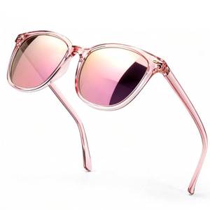 lot 4049 image: SIPHEW Mirrored Polarized Sunglasses for Women - Designer Oversized Square Beach Eyewear w UV400 Protection