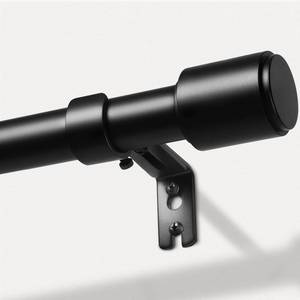 lot 4051 image: Houmiggle Curtain Rods for Windows 32 to 144, Black Curtain Rod, 1 Inch Heavy Duty Decorative Drapery Rods with Adjustable Length for Living Room, Bedroom, OutdoorIndoor