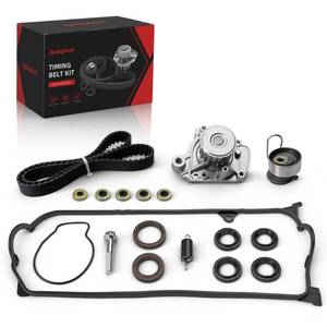lot 4053 image: AxleyHub Engine Timing Belt Kit with Water Pump for Honda Civic LX EX HX GX 1.7L 2001 2002 2003 2004 2005, Replace OE TCK312, TBK312, TS26312, ITM312, 95312K1