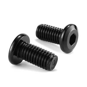 lot 4367 image: M10 x 25mm 10Pcs Flat Head Hex Socket Cap Screws Bolts, 304 Stainless Steel 18-8, Full Thread, Black Oxide by SG TZH (with Hex Spanner)