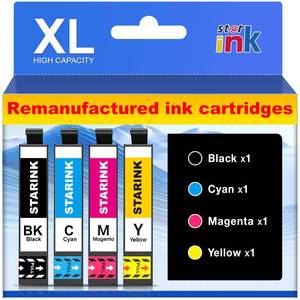 lot 4372 image: Starink Remanufactured Replacement for 232XL Ink Cartridges Combo Pack Latest Upgrade Replacement for 232 Ink Cartridges for XP-4200 WF-2930 WF-2950 XP-4205 Printer (BlackCyanMagentaYellow, 4 Pack