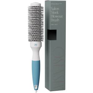 lot 4384 image: Round Brush for Blow Drying - Extra Small Ceramic Thermal Ionic Roller Brush for Sleek, Salon Blowout - Lightweight Round Hair Brush for Precise Styling and Manageable Hair (Bristle 1.7in, Barrel 1in)
