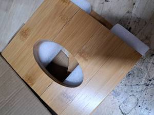 lot 4409 image: Bamboo Wall Mounted Toilet Paper Holder