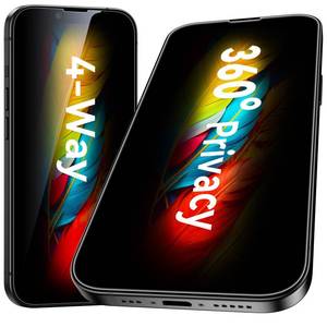 lot 4442 image: Esanik 2-Pack for iPhone 17e16e141313 Pro 360° Privacy Screen Protector - 4-Way Anti-Spy Tempered Glass,Shatterproof, Anti-Peep, Scratch Resistant,Easy Installation Frame Included