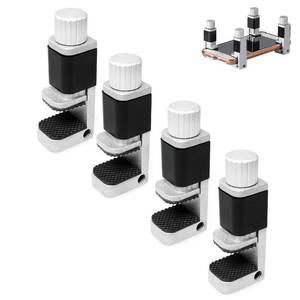 lot 4481 image: ZZHXSM 4pcs Phone Screen Clamps 15mm Max Width Adjustable Bracket Portable Phone Fastening Clamps Clip for Most Phone and Tablet PC