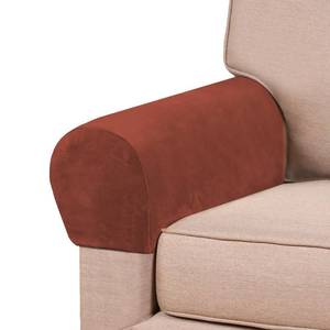 lot 4483 image: PrinceDeco 2 Pack Thick Velvet Stretch Armrest Covers for Chairs and Sofas Armchair Covers for Arms Couch Arm Covers Armrest Covers for Sofa Non Slip, Rust