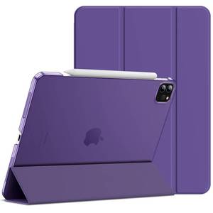 lot 4490 image: JETech Case ONLY for iPad Pro 11-Inch, 2022202120202018 Model, Compatible with Pencil, Cover Auto WakeSleep (Purple)