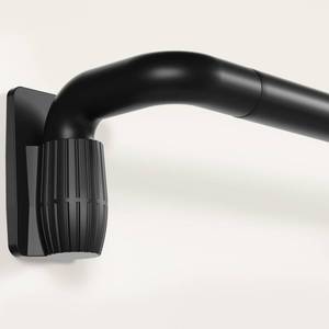 lot 5536 image: PeSenp Curtain Rods for Windows 48 to 84 Inches, Quick-Release 1 Adjustable Blackout Curtain Rods, Heavy Duty, Wrap Around Matte Black for Bedroom, Living Roomin