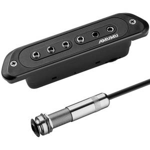 lot 5543 image: AMUMU SP60 Acoustic Guitar Pickup Humbucker Magnetic Passive Soundhole Pickup for Acoustic guitar Black