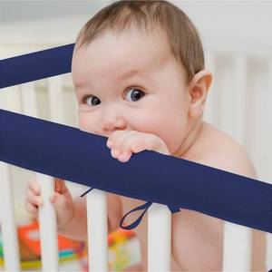 lot 6087 image: 3PCS Covers for Teething,Soft Mesh Reversible Cover for Full-Size (Blue)