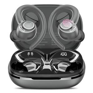 lot 6092 image: Wireless Earbuds, Bluetooth 5.4 Headphones Sport, Over Ear Buds with ENC Noise Cancelling Mic, 48H, Wireless Earphone with Earhooks, Stereo Deep Bass, IP7 Waterproof Ear Bud for Workout Running, Grey