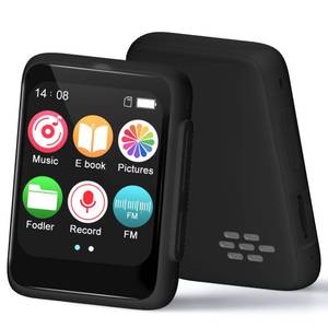 lot 6110 image: Mini MP3 Player for Kids, Bluetooth 5.3 Speaker, 128GB Expandable Memory, FM Radio, Voice Recorder,Portable Music Player for Travel, No WiFi No Internet Needed, Gifts for Boys Girls,Black