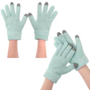lot 6139 image: SPA Gloves for Dry Hands Overnight Moisturizing Gloves with Good Lining, Touch Screen Moisturizing Gloves for Women and Men Reusable Cotton Gloves for Eczema for Sleeping (Green)