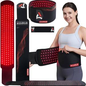 lot 6144 image: ALLOLO Red Light Therapy Belt, 397.7in Large Area with 180pcs 3-in-1 LEDs 660nm and 850nm Infrared Red Light Therapy for Body, Adjustable and Portable Therapy Wrap for Shoulder Waist Belly Joint(Corded)in