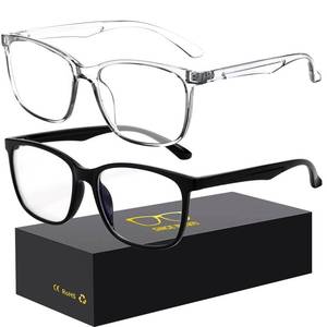 lot 6163 image: Oilway Blue-Light Blocking Glasses Computer ReadingGamingTVPhones Glasses Fashion Anti Eyestrain Glasses for Women Men