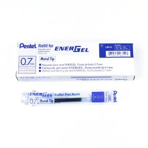 lot 6168 image: Pentel Refill Ink for BL57BL77 EnerGel Liquid Gel Pen, 0.7mm, Metal Tip, Blue Ink, Box of 12 (LR7-C-12)