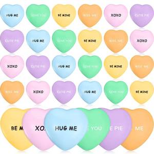 lot 6189 image: Sratte 30 Pcs Heart Stress Balls Bulk Valentines Day Stress Balls 1.61 Inch Relief Heart Shaped Squeeze Mini Foam Toys for Valentine Party Favors Gifts Holiday Carnival Reward Gift Fillers