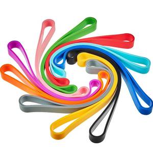 lot 6201 image: Outus 10 Pieces Large Silicone Rubber Bands 7 Inch Elastic Wrapping Extra Large Rubber Bands for Notebook Office Outdoor Gear Gifts Packing Christmas(Rainbow,Standard Resilience)