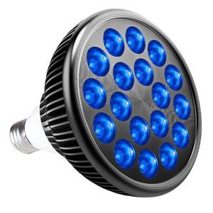 lot 6221 image: HIGROW LED Aquarium Blue Light Blub, 18W (36W Equivalent) LED Plant Grow Light Bulb with 450-460nm Blue LEDs for Indoor Plants Veg and Aquarium Plants Growing