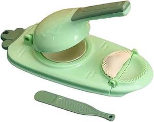 lot 6257 image: A2 In 1 Dumpling Maker Press Kitchen Empanada Maker Press Mold Manual Pastry Dumpling Wrapper Machine for Chinese Food, Empanada, Ravioli, Pierogi, Hand Pie (Green)