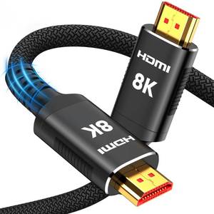 lot 6261 image: Snowkids 8K HDMI 2.1 Cable 1.5 ft, Non-Slip Nylon Braided, 48Gbps Ultra High-Speed HDMI Cables Cord, 10K 8K60Hz, 4K120Hz Compatible for TVPS-5X-boxProjectorSound System and More
