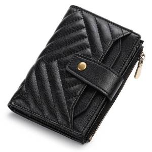 lot 6266 image: FALAN MULE Small Wallet for Women Leather Bifold Compact RFID Blocking with ID Window