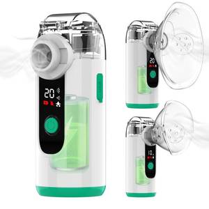 lot 6276 image: Hand-held Nebulizer for Respiratory System, Portable Nebulizer with Self-Clean Mode, Rechargeable Nebulizer for Home Office Travel