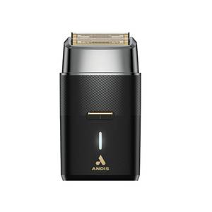 lot 6383 image: Andis 563616 Pro Foil Plus II Cordless Shaver, Gold Titanium Foils, Lithium Ion Battery, Includes USB-C Charging Stand, Black