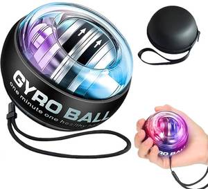 lot 6409 image: GOZATO Auto-Start Wrist Power Gyro Ball with LED Lights, Wrist Strengthener and Forearm Exerciser for Stronger Arm Fingers and Muscle