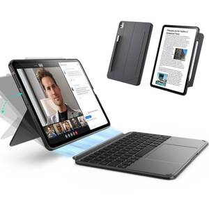 lot 6427 image: ESR for iPad Pro 11 (M5M4, 20252024) Case with Keyboard, Magnetic Detachable Keyboard, PortraitLandscape Modes, Large Click-Anywhere Trackpad, Backlit Keys, Shift Series, Dark Grayin