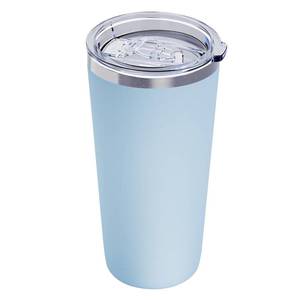 lot 6428 image: GGQ 20oz Travel Coffee Tumbler Food-Grade 304 Stainless Steel Vacuum Insulated Double Wall Leak-Proof Lid Reusable Straw Hot and Cold Drinks Cup Holder Friendly (Light Blue)