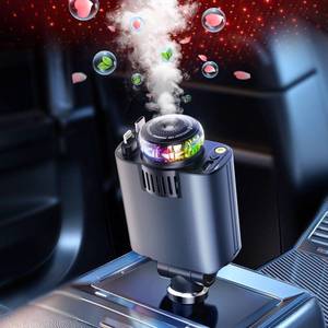 lot 6458 image: Starlight Retractable Car Charger with Car Aromatherapy Essential Oil Diffuser, Starlight in Car Roof 5 in 1 Fast, 2 Retractable Cables and USB C Car Charger Adapter,Compatible with iPhone 17