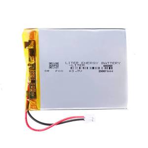 lot 6470 image: 3.7V 605060 2500mAh Lithium Polymer ion Battery Rechargeable Polymer Battery Pack with JST 2.0mm Connector