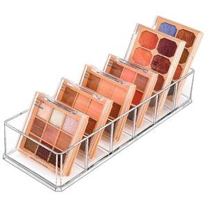 lot 11109 image: JessLab Acrylic Organizers, Bathroom Organizer for Drawer, Cosmetic Display Cases for Vanity, Countertop, Desk, Kitchen, and Makeup Storage, 6-Section