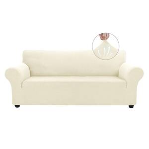 lot 11110 image: Asnomy Couch Covers for 3 Cushion Couch Stretch Sofa Covers Slipcovers, Pet Protector Furniture Covers for Dogs Cats Spandex Jacquard Fabric Small Checks LargeOff-White