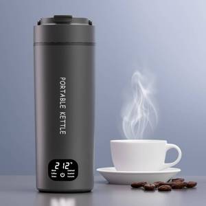 lot 11113 image: HDQ 2026 Travel Kettle, 110V240V Any Voltage Portable Kettle for Travel, 6 Temperature Controls Portable Water Heater, 316 Stainless Steel Small Electric Kettle, Auto Shut Off (Grey)