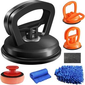 lot 11181 image: Tiantanghu Dent Puller,3 Pack Car Dent Puller Car Dent Removal Kit Suction Cup Dent Puller Dent Remover Tool and Dent Repair Kit Handle Lifter for Cars Body,Glass,Screen,Objects Moving (BlackOrange)