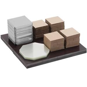 lot 11200 image: 2x2inch Cardboard Magnet Materials, 100Sets DIY Photo Fridge Magnet Supplies for 50x50mm Magnet Maker Machine Press Square
