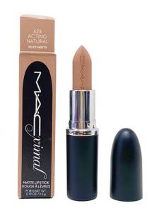 lot 12228 image: MAC Ximal Silky Matte Lipstick - 624 Acting Natural (Warm toned light nude beige) .12 Oz  3.5 g