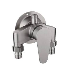 lot 12258 image: SUS 304 Stainless Steel Exposed Shower Faucet with Control Valve Switch Tap for Cold and Hot Water, Wall Mount Bathroom Shower Mixer