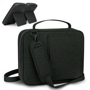 lot 12297 image: CITYCHASE Bible Covers for Men and Women, Bible Case Carrying Church Bag with Book Stand, Bible Bag with Handle, Zipper and Multi-Pockets for Scripture Study Bible Protector (Deep Gray-Shoulder Strap)