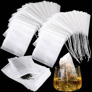 lot 12315 image: 1000 Pcs Disposable Tea Bags Bulk for Loose Leaf Tea Drawstring Empty Coffee Sachets Filter Infuser Strainers for Coffee Spice Christmas Herbs Gift(2 x 2.76 inches)