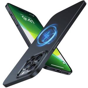 lot 12318 image: TORRAS Magnetic Slim-Fit for iPhone 15 Pro Max Phone Case, Ultra-Thin 15 ProMax Case Compatible with MagSafe, Matte Hard PC Cover Protective Anti-Fingerprint Anti-Scratch 2023, Black