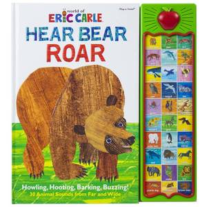 lot 12353 image: World of Eric Carle, Hear Bear Roar 30-Button Animal Sound Book - Great for First Words - PI Kids