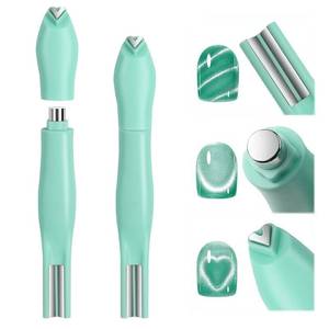 lot 12420 image: JERCLITY 1 Pieces Light Green Cat Eye Magnet for Nails 3 in 1 Heart Magnet for Cat Eye Gel Polish Heart Magnets for Nails