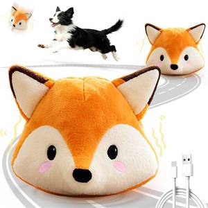 lot 12432 image: VYsTN Interactive Fox Puppy Toy for Anxiety and Boredom Relief - Automatic Self-Moving, Bouncing and Vibrating with Sound for Mental Stimulation  Rechargeable and Chew-Resistant for All Breed Sizes